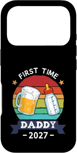 Vista 30 de First Time Daddy 2027 Funny Dad to Be Pregnancy Reveal Case for iPhone 17