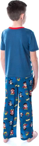 Vista 2 de Komar Kids Ryans World Boys Wow Ryan and Combo Panda Shirt Pants and Shorts 3 Piece Pajama Set