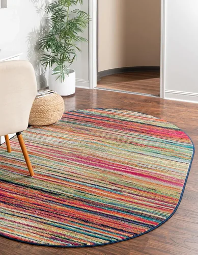 Vista 10 de Unique Loom Azalea Collection - Alfombra de área Kehr (Runner 2' 0" x 6' 0", turquesa/verde azulado)