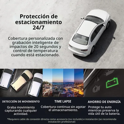 Vista 8 de Thinkware Dash Cam, F70 PRO - 1080p FHD, Wi-Fi, modo de estacionamiento inteligente con visión súper nocturna, microSD de 32 GB