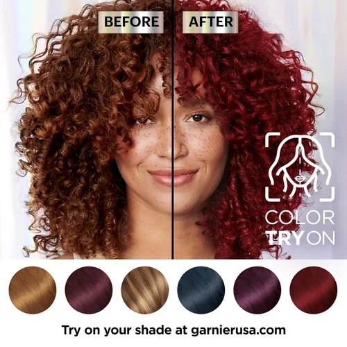 Vista 6 de Garnier Nutrisse Ultra Color - Crema nutritiva para el cabello, BL11 azul azabache negro (Black Currant), tinte permanente para el cabello, 1 unidad