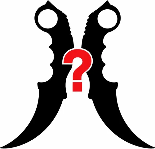 Vista 2 de csgo Cuchillo de goma para entrenamiento, un cuchillo falso diseñado para práctica, airsoft y juego