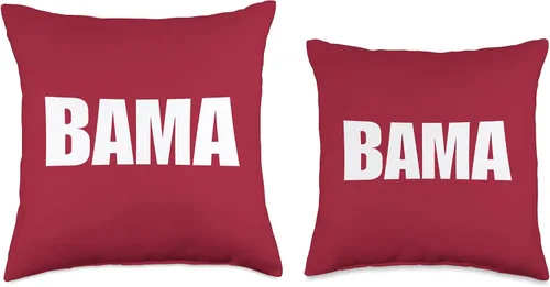 Vista 3 de Bama Alabama - Almohada de 16 x 16 pulgadas, multicolor