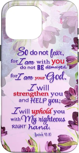 Vista 19 de So Do Not Fear for I 'm with You Isaías 41:10 - Funda cristiana para iPhone 17
