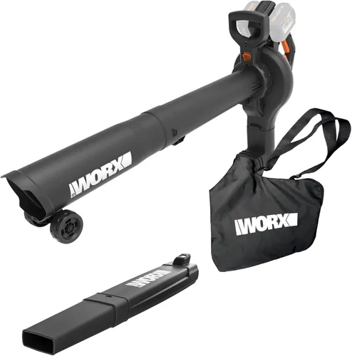 Vista 11 de WORX WG545.9 Soplador de hojas inalámbrico de 20V, sopladores eléctricos para el cuidado del césped con 120 MPH y 2.7 libras, diseño de boquilla