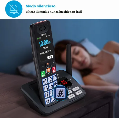 Vista 13 de Teléfono inalámbrico AT&T con sistema de contestador — BL108