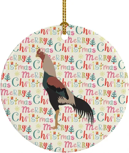 Vista 11 de Caroline's Treasures Adorno de cerámica de avestruz común para árbol de Navidad, decoración colgante para el hogar, Navidad, vacaciones, fiesta