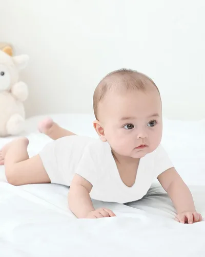Vista 24 de GUISBY Body de manga corta para bebé, rayón de verano, recién nacido, niños y niñas, 0-24 meses