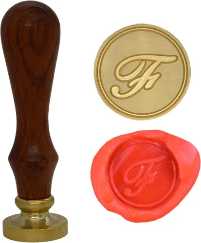 Vista 16 de Wax Seal Stamp Letter A-Z, Alphabet Initial Sealing Stamp for Christmas & Thanksgiving Cards, Wedding Invitation W-S-2 (Letter A)