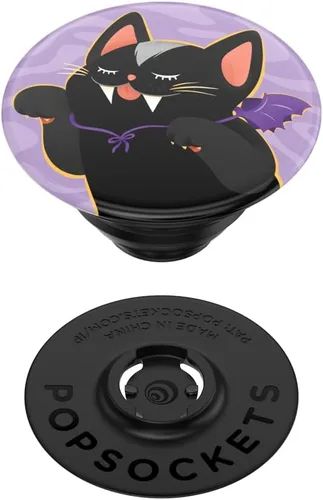 Vista 4 de Agarre para teléfono de PopSockets con soporte expansible, agarre adhesivo, PopSocket de Halloween - Colmillo Colmillo Tástico