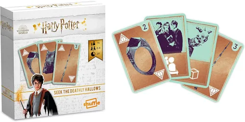 Vista 5 de Shuffle Harry Potter, tarjeta de búsqueda de las Reliquias de la Muerte, divertido juego de estrategia, para 2-4 jugadores, regalo para niños