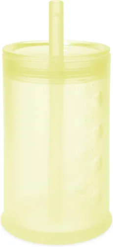Vista 16 de Olababy Taza de entrenamiento de silicona con tapa con popote Taza para beber agua para bebés 6+ meses de bebé a 12-18 meses Taza para beber