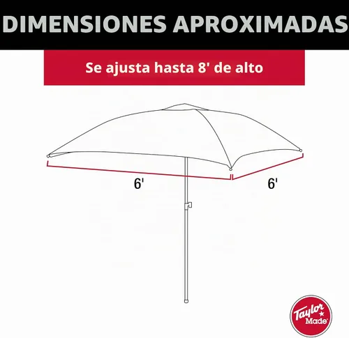 Vista 3 de Sombrilla para sol Taylor Made Products AnchorShade III, negro
