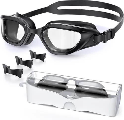 Vista 26 de Gafas de Natación, Gafas de Natación Unisex para Adultos Anti Niebla Anti UV Sin Fugas Visión Amplia para Hombres Mujeres Jóvenes