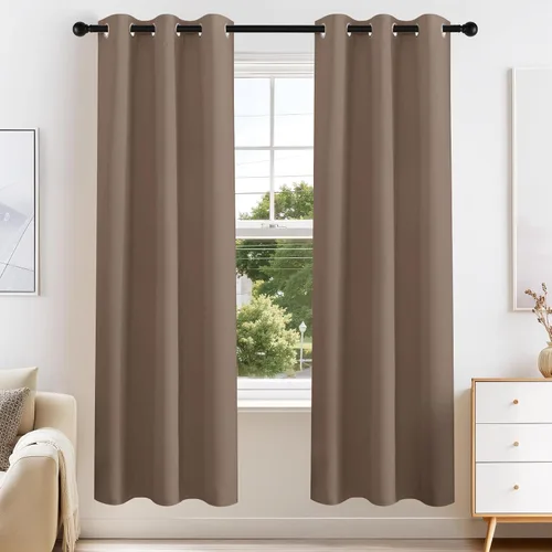 Vista 41 de PONY DANCE Cortinas para Autocaravana de 24 pulgadas de Largo, Cortinas Cortas para Baño y Cocina, Mini Cortinas de Privacidad para Camper