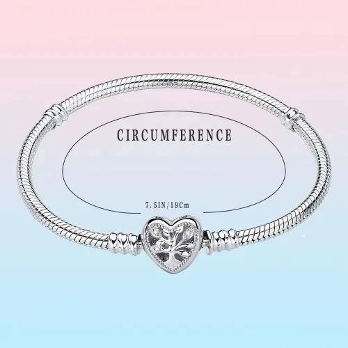 Vista 4 de Pulsera de serpiente de plata esterlina S925