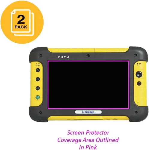 Vista 3 de JAVOedge Protector de pantalla para tablet Trimble Yuma Rugged (Protector de pantalla ultra transparente (paquete de 2) Armadura defensiva contra