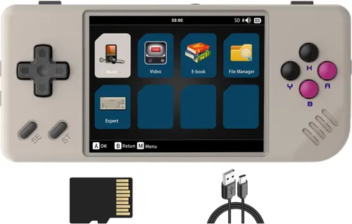 Vista 9 de RG28XX - Consola de juegos portátil retro con pantalla de 2.83 pulgadas, reproductor de videojuegos de 64G, tarjeta TF preinstalada más de 5000