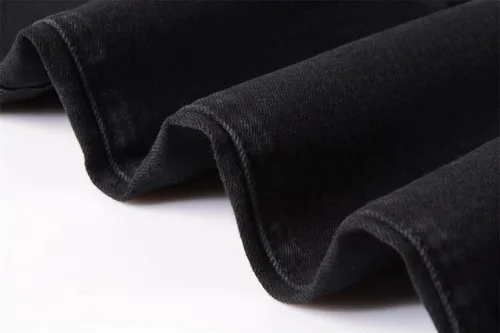 Vista 7 de ZLZ - Jeans ajustados estilo motociclista para hombre, muy cómodos, elásticos, calce entallado