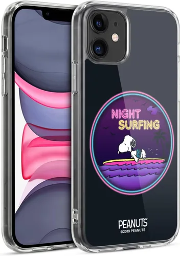 Vista 59 de Head Case Designs Funda de gel suave con licencia oficial de Peanuts Tropical Surf Snoopy Aloha Disco compatible con Apple iPhone 13 Mini Surf