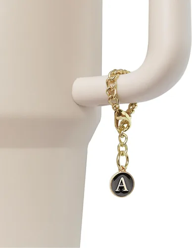 Vista 3 de Accesorios de dije de letra para vaso Stanley, 2 unidades, identificación con inicial de nombre, personalizable, para vaso Stanley