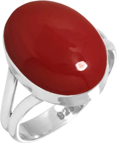 Vista 62 de Anillo hecho a mano de plata de ley 925 genuina grueso con piedras preciosas naturales ágata, cuarzo rosa, lapislázuli, ámbar ovalado, joyería