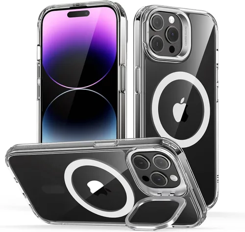 Vista 16 de ESR Funda para iPhone Air con soporte de almacenamiento, compatible con MagSafe, protección contra caídas de grado militar, funda magnética