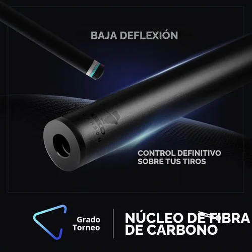 Vista 7 de Taco de piscina de fibra de carbono con estuche, diseño de 2 piezas de 58 Estilo 1