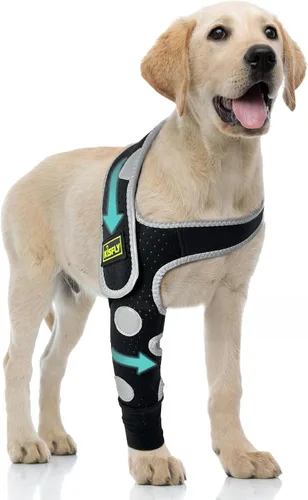Vista 13 de Codera para perro y pierna delantera para perro para dejar de lamer, protector de codo de perro y coderas de higroma para perros, mangas