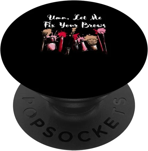 Vista 6 de Let Me Fix Your Brows Confidence Beautiful Self Esteem Cute PopSockets MagSafe PopGrip for iPhone