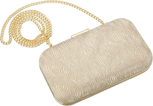 Vista 6 de Savatano Bolso de mano dorado para mujer, bolso de mano dorado, bolso cruzado de hombro, bolsa de boda, fiesta, novia, baile de graduación..