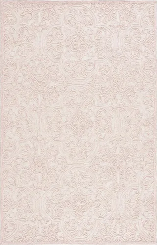Vista 25 de SAFAVIEH Trace Collection - Alfombra decorativa de 2 x 3 pies, color marfil, lana hecha a mano, ideal para zonas de alto tráfico en entrada, sala