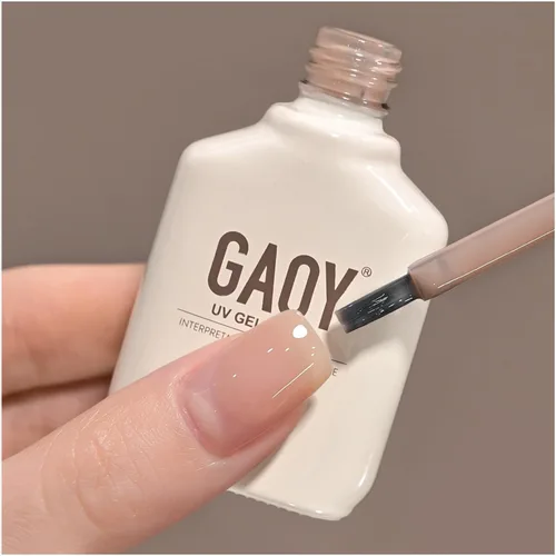 Vista 58 de GAOY - Esmalte de uñas de gel marrón, 16ml de esmalte de gel para quitar por remojo, curado con luz UV para arte de uñas, manicura DIY en casa, 2088