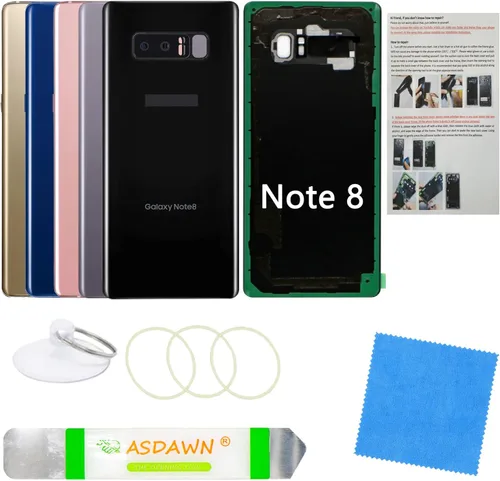Vista 87 de Para Galaxy Note 8 SM-N950 All Carriers Reemplazo de cristal del panel Cinta preinstalada + lente de cámara preinstalada + kit de herramientas