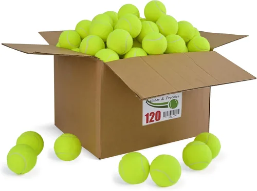 Vista 6 de INSUM Tennis Balls, Extra Duty Practice Tennis Balls with Mesh Bag Rosa