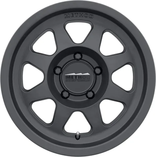 Vista 2 de Method Race Wheels 701 Negro Mate 16x8 pulgadas, 5x120, desplazamiento de 0mm, 4.5 pulgadas de eje posterior, MR70168052500 Mate negro