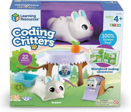 Vista 9 de Learning Resources Coding Critters Bopper - 22 piezas, edades 4+, juguete de codificación temprana sin pantalla para niños, mascota de codificación