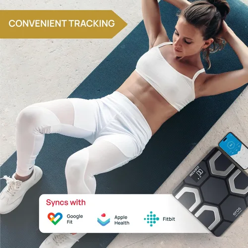 Vista 4 de INEVIFIT EROS - Báscula inteligente Bluetooth y báscula digital de cocina, paquete de fitness, composición corporal completa y solución