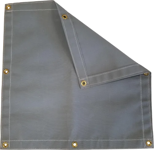 Vista 2 de Lona de poliéster Black Workhorse de 4 pies x 5 pies - 14.5 Oz.