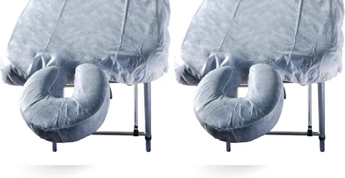 Vista 7 de Master Massage Funda para reposacabezas suave y desechable para mesa de masaje, cojín facial, 50
