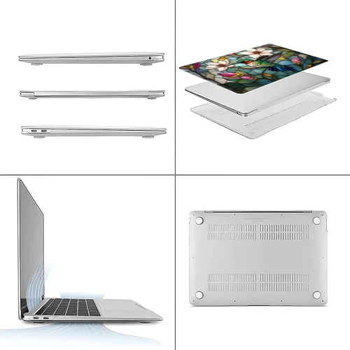 Vista 5 de Funda para computadora MacBook Pro de 13 pulgadas, modelo A1425/A1502, modelo A1425/A1502, diseño de primera calidad, funda rígida para laptop 3D