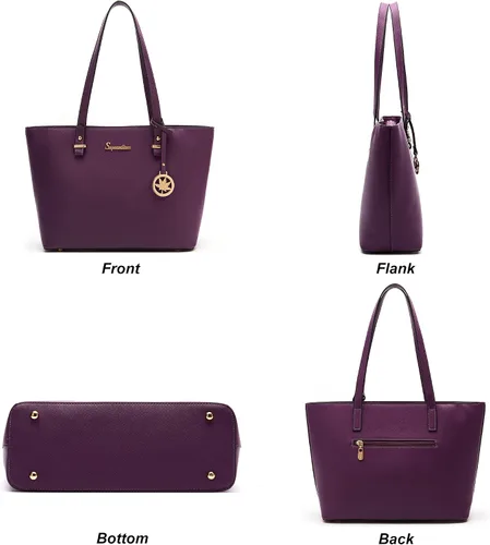 Vista 2 de Soperwillton - Juego de bolsas para mujer a la moda, 5