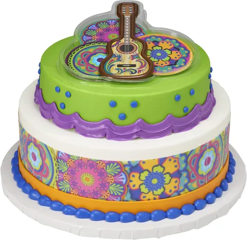 Vista 4 de Día de los Muertos Fiesta DecoSet® - Decoración para tartas