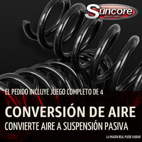 Vista 5 de SUNCORE - Suspensión de conducción neumática delantera y trasera para completar puntales Kit de conversión de repuesto para Land Rover LR3 2005-2009