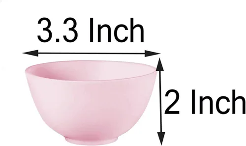 Vista 2 de Hulless Cuenco de mezcla de máscara facial de silicona de 3.3 pulgadas para máscara facial, máscara de barro y otros productos para el cuidado