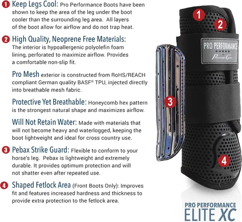 Vista 2 de Professional's Choice Pro Performance Elite XC Botas Par Delantero Mediano
