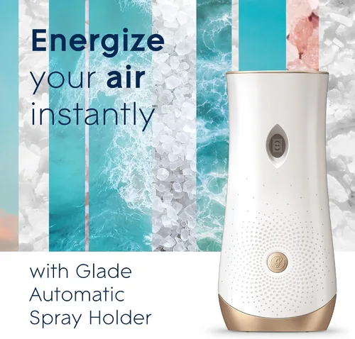 Vista 7 de Glade Recambio de spray automático, ambientador de aire para el hogar y el baño, Sky & Sea Salt, 6.2 oz