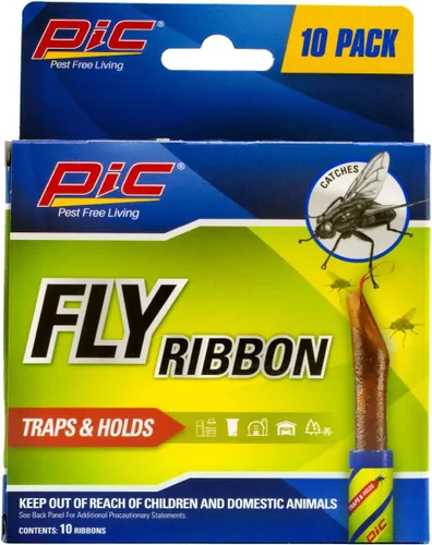 Vista 2 de Listón pegajoso para atrapar moscas, de Pic (FR10B), Paquete de 10
