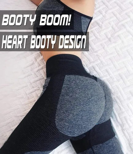 Vista 2 de KIWI RATA - Leggings de compresión de cintura alta para mujer, mallas activas para yoga y entrenamiento, sin costuras, efecto de levantamiento