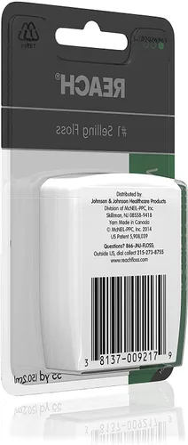 Vista 7 de Reach Hilo dental encerado menta 55 yardas (paquete de 2)